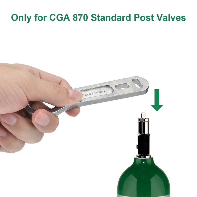 2 Pack Oxygen Tank Key, Sturdy Heavy Duty Oxygen Cylinder
