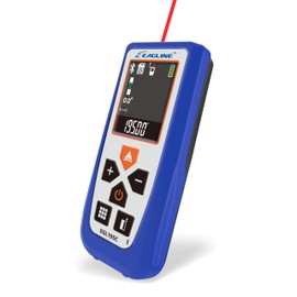 EAGLINE EGL195C Medida de distancia láser de 195 pies con Bluetooth, herramienta de medición láser Idea para área, volumen, medidas de altura, nivel digital con bonificación: cubierta protectora y