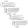 SPARES2GO Door Plastic Mounting Bracket Fixing Slide Kit Compatible with