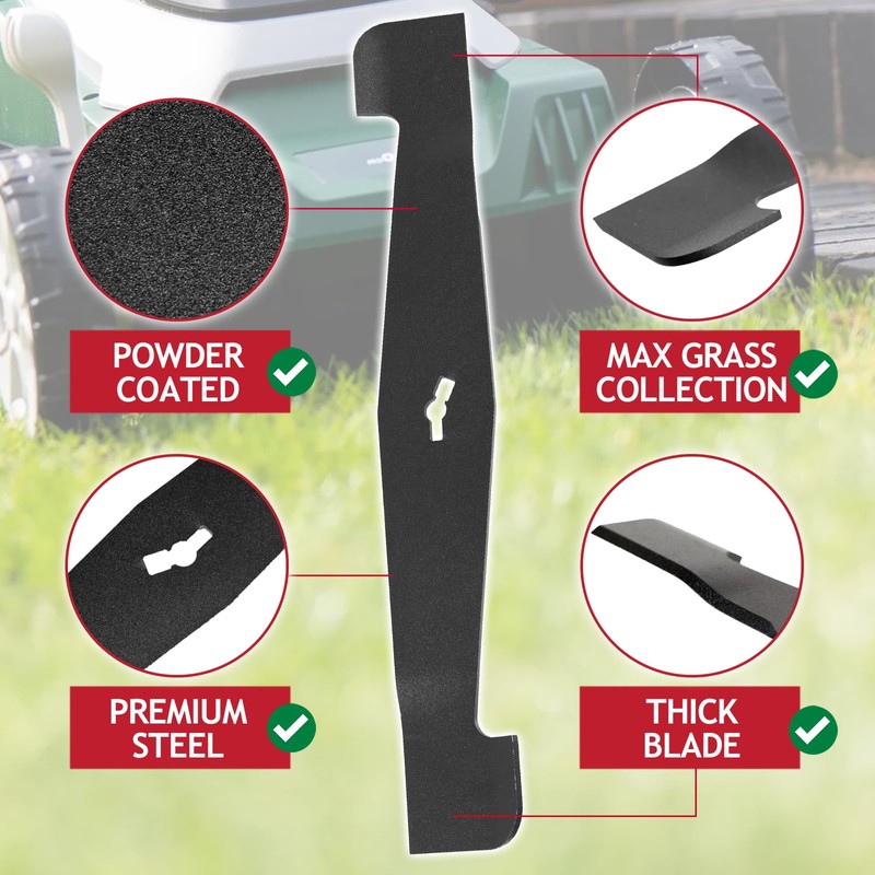 Spares2go Mower Blade for Hawksmoor 1200W SLM32F-ZE Electric Lawnmower (32cm)