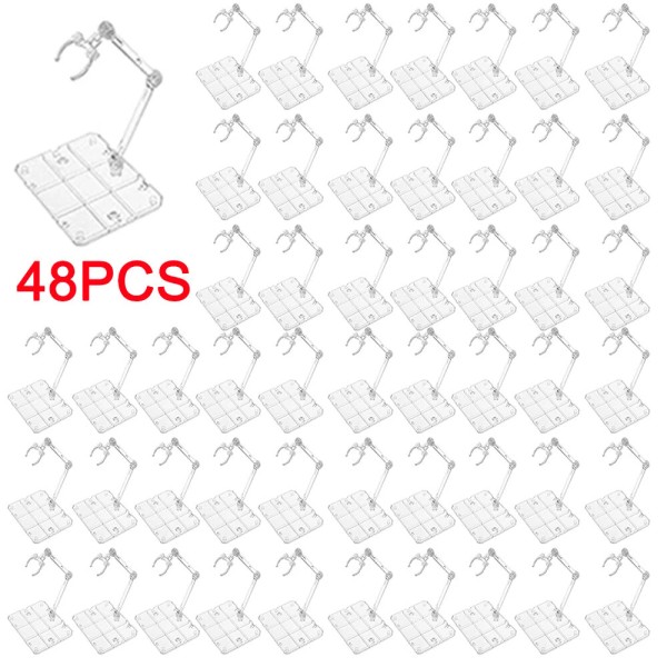 Unbranded US 48Pcs Adjustable Action Figure Display Holder Base for