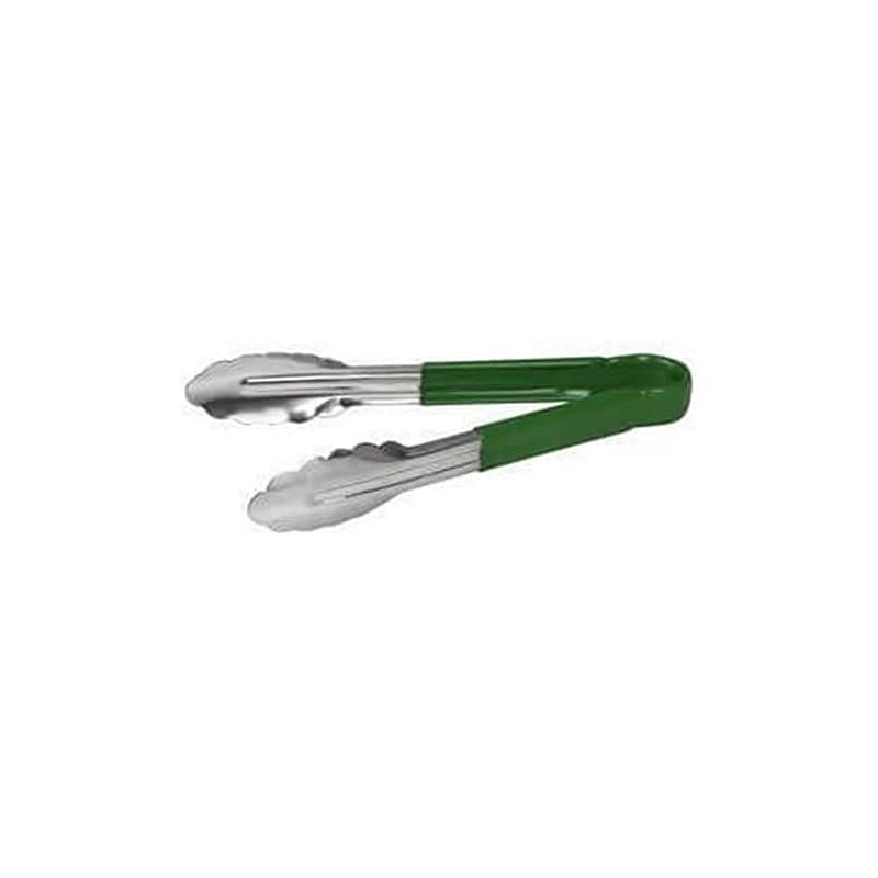 Trenton Stainless Steel Colour Coded Tong, Green, 230 mm