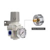 LNCHKA Industrial Air Pressure Regulator 3/8" NPT, 0-150 PSI Adjustable,Construction