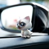 YGMONER Cat Bobblehead Ornaments Car Dashboard Shake Head Resin Figurines