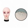 predolo Female Bald Mannequin Head Wig Holder with Eyelashes and