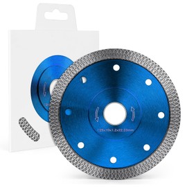Flintronic Diamond Cutting Discs 125 mm, Diamond Cutting Disc, Tile Disc Extra Thin, Universal Cutting Disc for Concrete, Granite, Stone, Masonry, Brick, for Wet or Dry Cutting