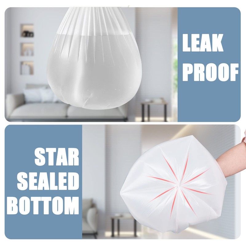 Small Trash Bags 4 Gallon - Unscented 4 Gal Bathroom