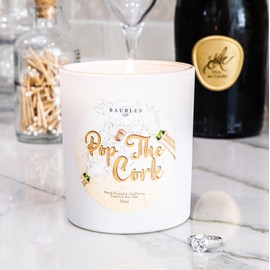 Pop The Cork Iridescent 10 oz Candle with Hidden Jewelry - 100% Soy & Coconut Blend
