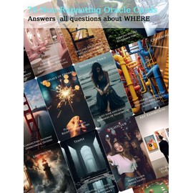 Trikendou The Place Oracle Cards Deck - Tarot Cards for Destination, Beginner Oracle Deck, Foiled Oracle Cards with Meaning on Them -78 Location Cards