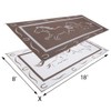 Stylish Camping GH8187 Brown/White 8' x 18' Galloping Horses Mat,
