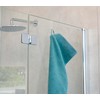 SOMA Shower Cubicle Hooks Transparent 8 mm Set of 4