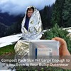 EVAQ8 Survival Bag Lightweight Thermal Double Layer Silver Bivy Bag.