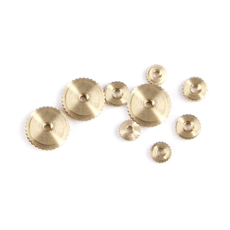 Clock Movement Brass Gear Set, 9-Piece, for Grandfather Clocks and