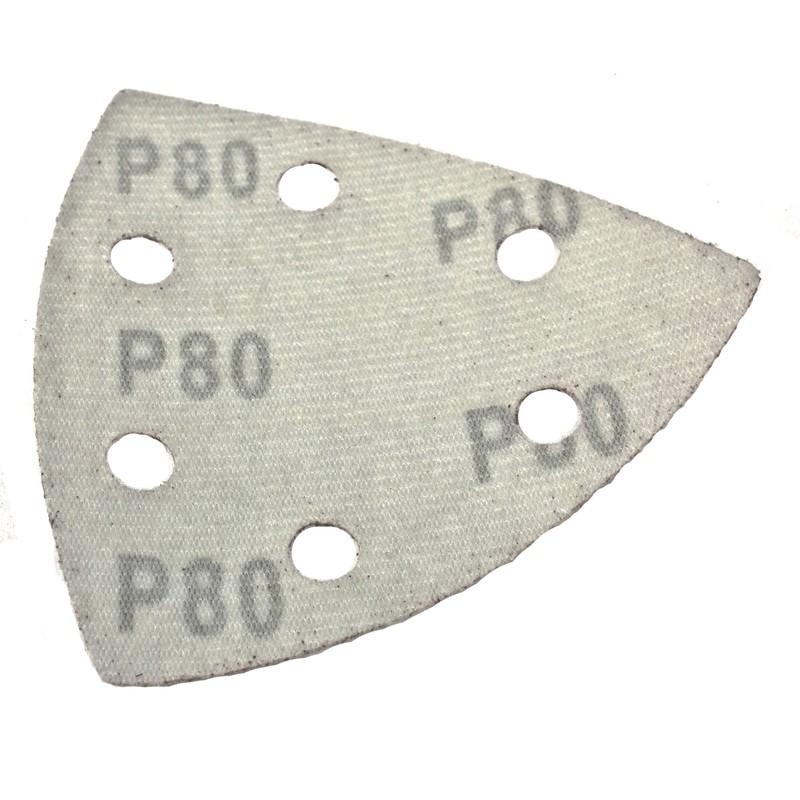 Toolzone 10Pc 90mm Hook and Loop Backed Delta Triangle Sander