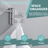APLusee Swivel Towel Hook Polished Chrome, 304 Stainless Steel Triple