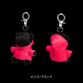D.A.D HA687-02-01 BEAR SMART KEY CASE (Pink / Black) Key Case, Fall Prevention, Compatible with Large Smart Keys, Dress Change, DAD Garson Garson