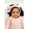 Reborn Real Life Baby Dolls Black Girl 24inch Soft Silicone