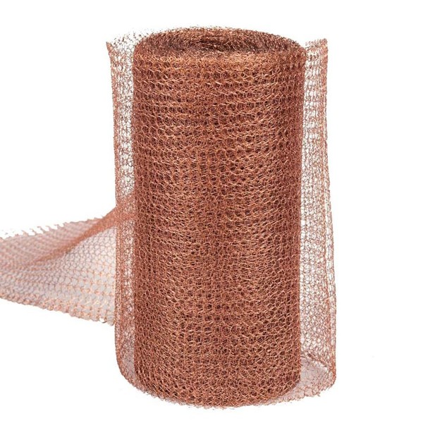 UrbanNest Copper Mesh Rodent Control Kit, 5 Inch X 35ft