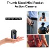 Action Pocket Camera 4K/30FPS Mini Body Camera 30M Waterproof Stabilization
