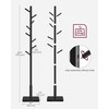 VASAGLE Coat Rack, Solid Wood Coat Stand, Freestanding Hall Tree,