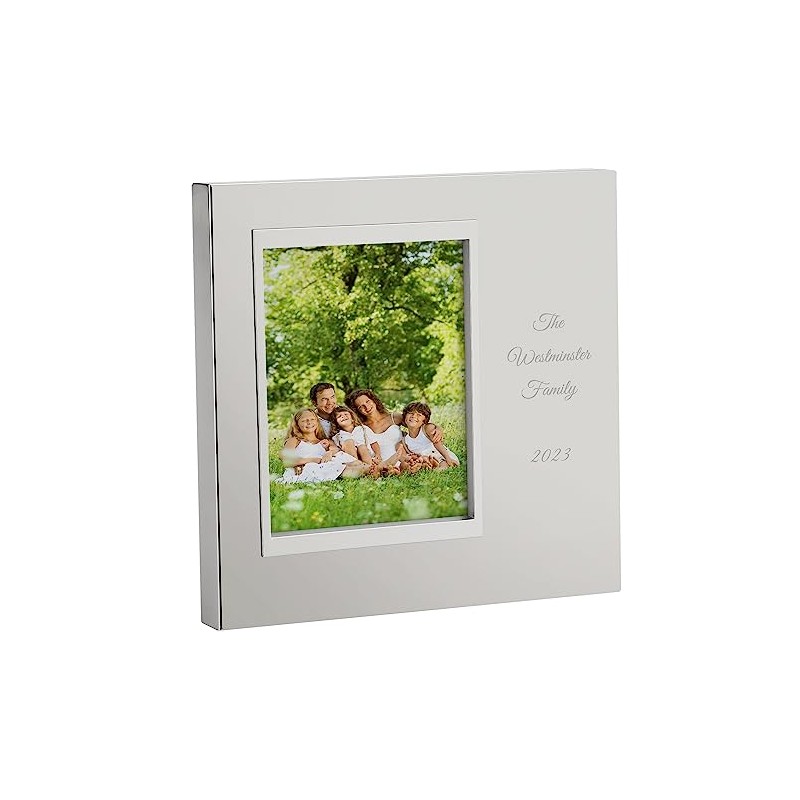THINGS REMEMBERED Engraved Family Silver Uptown 4 x 6 Vertical/Portrait