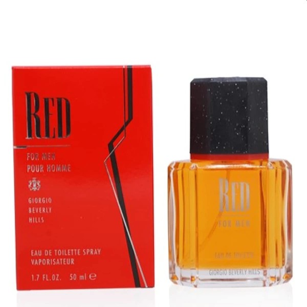 Red by Giorgio Beverly Hills for Men, Eau De Toilette Spray, 1.7-Ounce