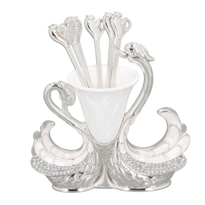Swan Shape Dinnerware Set Light Luxury Exquisite Elegant Swan Shape