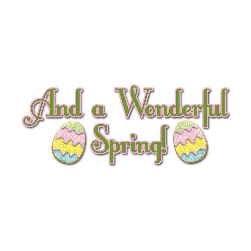 CafePress Easter Egg Cookies Golden Folded Greeting Card Glossy