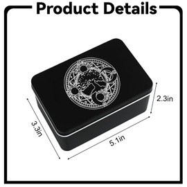 Knana Tarot Card Holder Iron Tarot Card Box Tarot Accessories Large Tarot Card Storage (Tree)