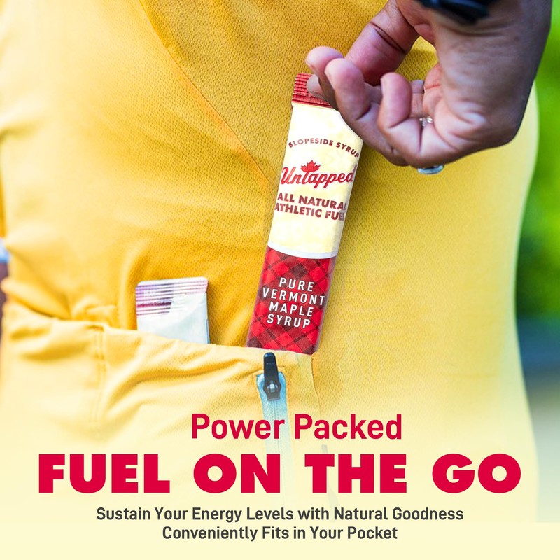 UnTapped Vermont Maple Syrup Packets for Athletes, Box of 20-0.96