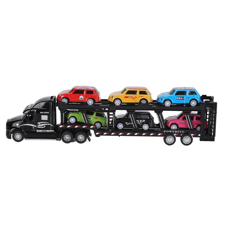 1:48 Carrier Truck Toy Model Alloy Detachable Six Car Kids