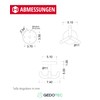 Gedotec Ceiling hook made of plastic, KITA, 1 piece rotating