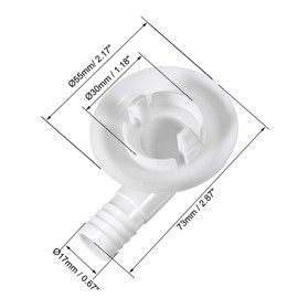 sourcing map Air Conditioner Drain Hose Connector Elbow Fitting for Mini-Split Units and Window AC Unit 30mm
