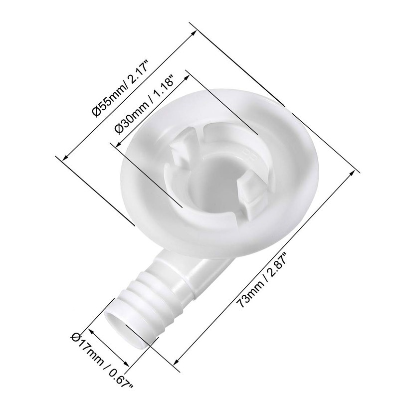 sourcing map Air Conditioner Drain Hose Connector Elbow Fitting for