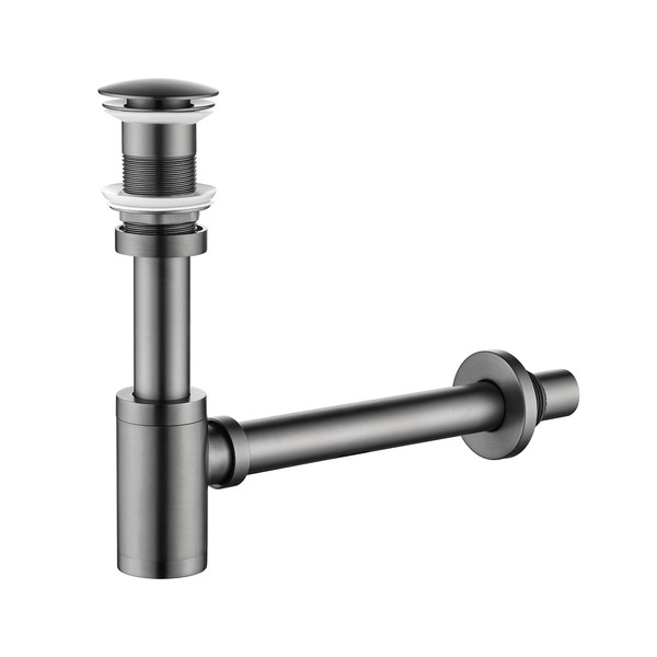 Heixutas Brass P Trap Set: 1-1/4 Bottle P-Trap with Bathroom