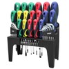 InPower Versatile 44-Piece Magnetic Screwdriver Set with Plastic Rack -