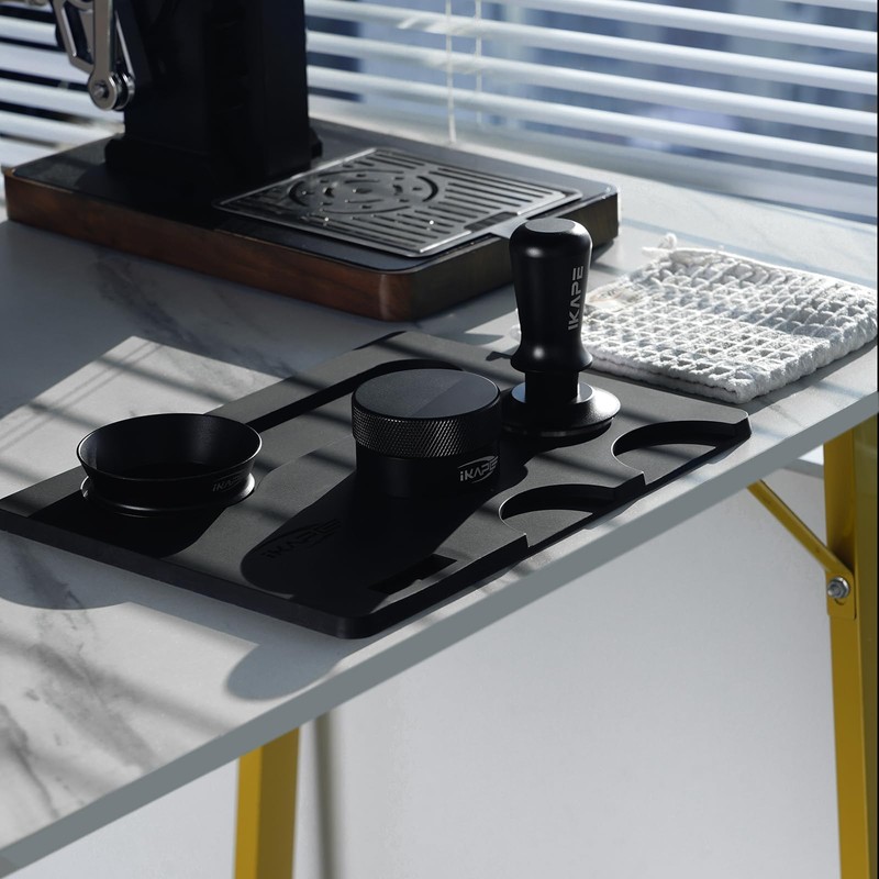 IKAPE 53.3MM Espresso Tamper Kit Black 6 IN 1, Espresso