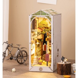 Rolife Sunshine Town DIY Book Nook Stories Wooden Miniature Doll House for Gifts