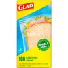 Glad Zipper Food Storage Sandwich Bags, 100 Count (Packaging May