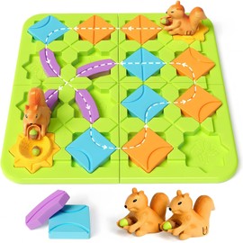 VoSinrly Logical Route Puzzle, Educational Puzzle, Toy, Montessori (5 Steps of 118 Questions), Improves Logical Thinking and Concentration, Brain Training, For Children and Adults, Japanese