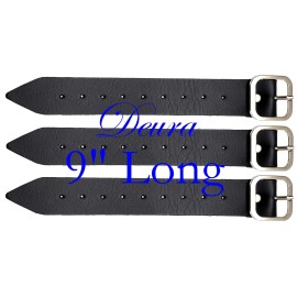 DEURA Traditional Scottish Kilt Extender 3 Straps 1.25" x 9" Genuine Leather by DEURA