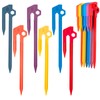12 PCS Tent Stakes,AVOFOREST Heavy Duty Camping Stake Sturdy Novelty