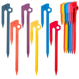 12 PCS Tent Stakes,AVOFOREST Heavy Duty Camping Stake Sturdy Novelty 8.1Inch Tent Pegs for Camping Patio, Garden, Canopies, Grassland, Outdoor (12pcs)