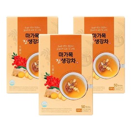Boost Mall 참굿스 마가목 진 생강차 50스틱x3개 Chamguts Magamok Jin Ginger Tea 50 Sticks x 3 Packs