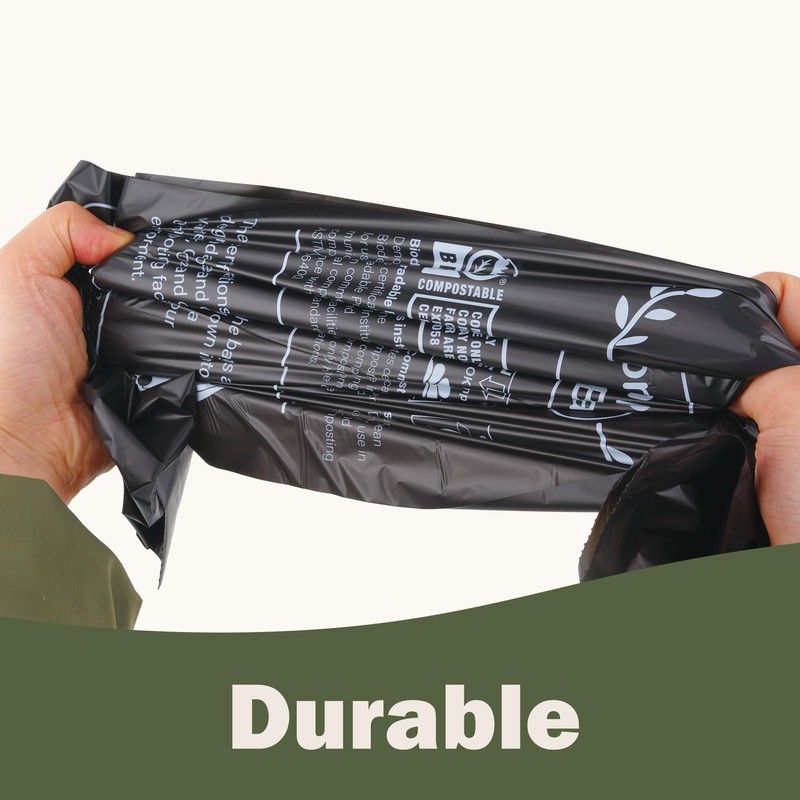 JENCENBIO Compost Bin Liners, 20 Liter, Extra Thick, 20 Micron