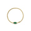 Kendra Scott Womens Grayson Stretch Bracelet Gold Emerald Illusion One