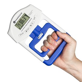 Dinamómetro Digital de Mano, Medidor de Fuerza de Agarre y Fortalecedor Manual para Entrenamiento y Fisioterapia, Ejercitador para Deportistas, Escala