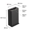 Yamazaki 3997 Toilet Wiper Stand, Black, Approx. W 4.3 x