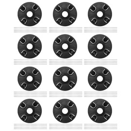 Qnbes 12 Pcs 0.2 Inch 5.5 MM 8 String Trimmer Replacement Blades, Steel Line Wire Electric Weed Trimmer Head Fit for Cordless Grass Trimmer, Line Trimmer Replacement Head Weed Wackers Attachment