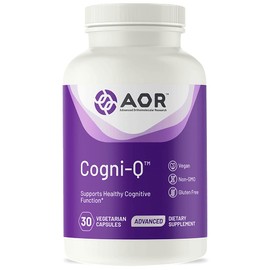 AOR AOR, Cogni-Q, Antioxidant Support for Brain and Mitochondrial Health, Energy, and Healthy Aging with PQQ and CoQ10, Vegan, Non-GMO, 30 Capsules